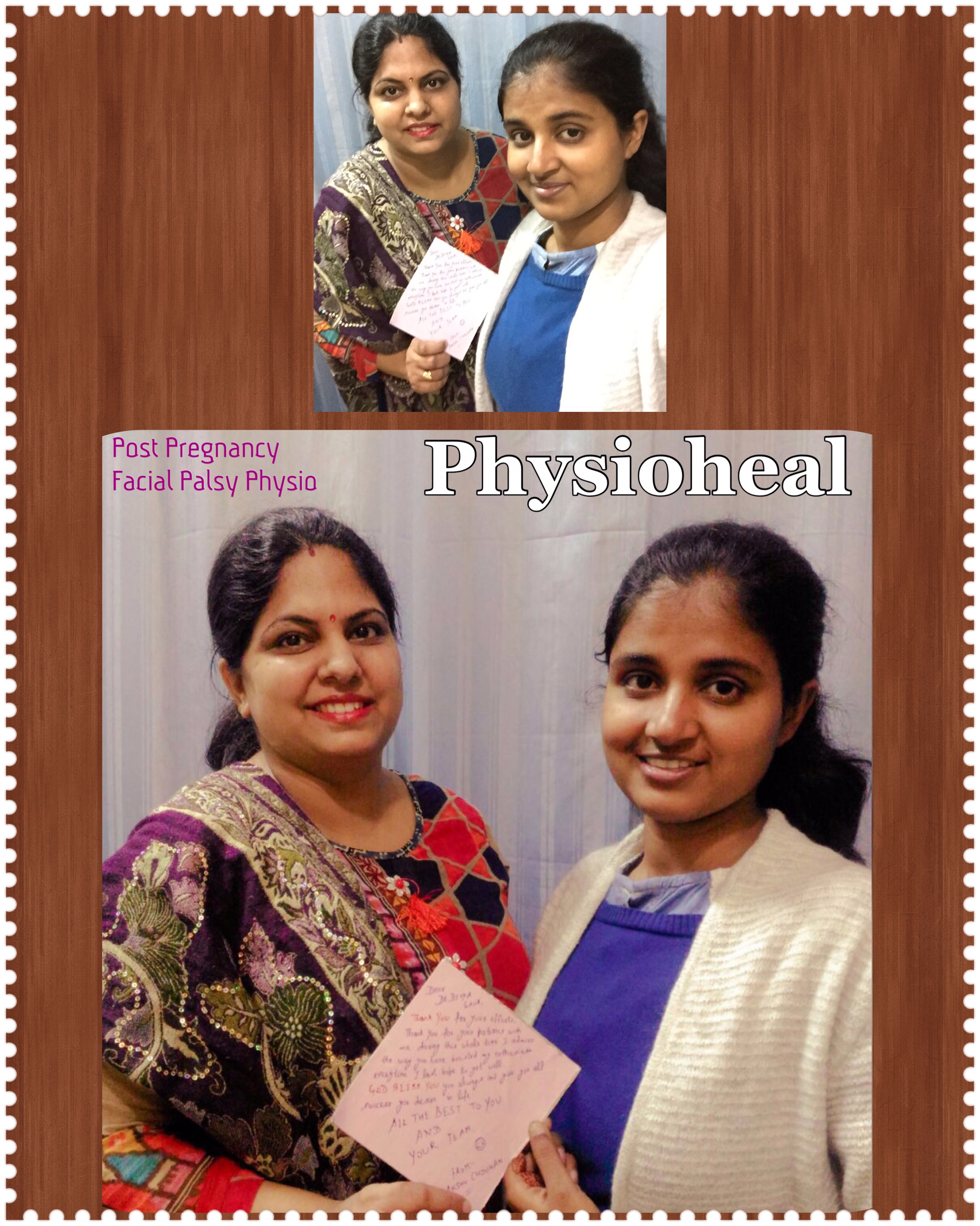 Post Pregnancy Facial Palsy Patient with her doctor