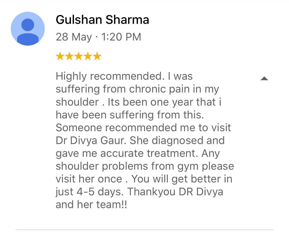 Gulshan Sharma Review For Physioheal Services