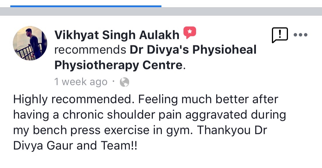 Vikhyat Singh Aulakh Review For Physioheal Services